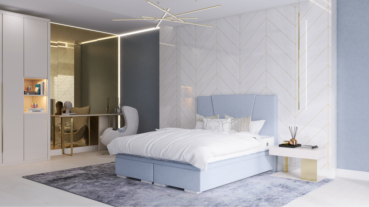 Łóżko tapicerowane VALENTINO Bed Design