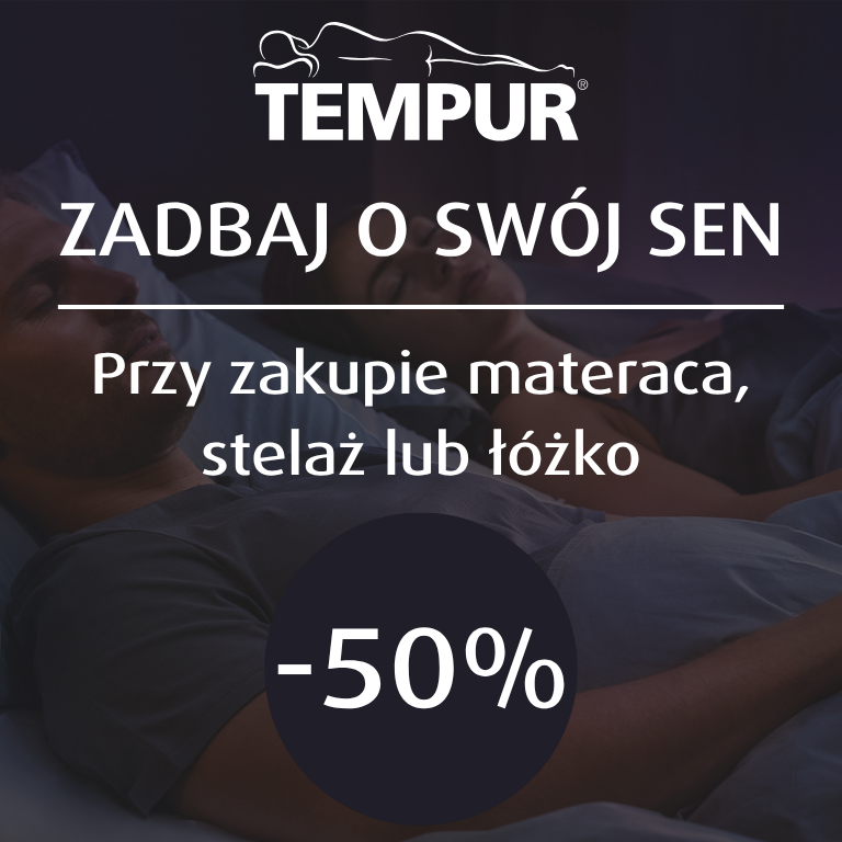 Oferta Specjalna: Kup materac TEMPUR Pro® i dobierz Łóżko TEMPUR Arc™ lub stelaż Premium Flex za 50% ceny!
